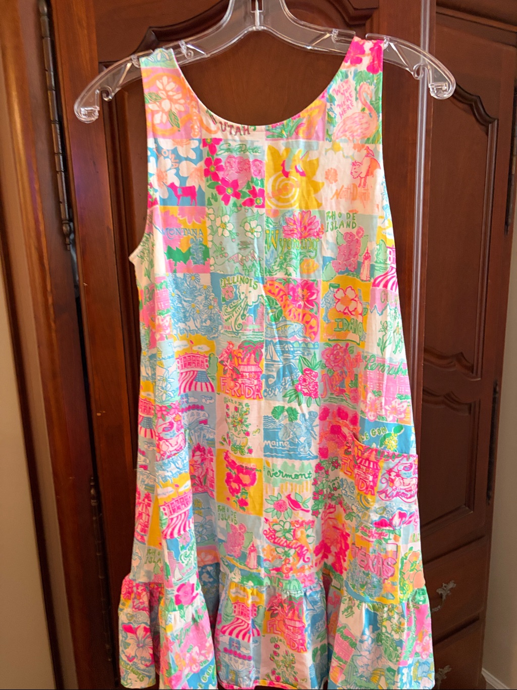 Lilly Pulitzer Multicolor Floral Patchwork Sundress (Pink, Green, Blue, Yellow)